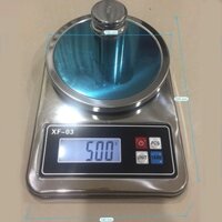 Cân điện tử inox nhà bếp XF-03 3kg 5kg 7kg kèm tô inox tiện ích