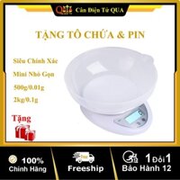 Cân Điện Tử Mini Cân Nhà Bếp 5kg WH B05 Tặng Tô Chứa 800ml Siêu Chính Xác Bảo Hành 1 Năm