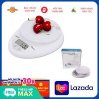 Cân Điện Tử Mini Cao Cấp Cân Thực Phẩm Nhà Bếp Electronic Kitchen Scale 5Kg Cân Điện Tử Cân Thực Phẩm Cân Tiểu Kèm 2 Pin