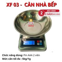 Cân điện tử nhà bếp 5kg XF-03 (BSK) – Tặng Tô INOX