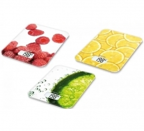 Cân điện tử nhà bếp Beurer KS19 - mẫu Fresh/ Ice-Cream/ Lemon/ Breakfast/ Nâu