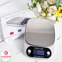 Cân Điện Tử Nhà Bếp Cầm Tay Tặng Kèm 2 Viên Pin, Cân Tiểu Ly Nhà Bếp Định Lượng 0.1g 5Kg Đo Lường Độ Chính Xác Cao.