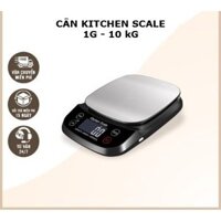Cân điện tử nhà bếp KITCHEN SCALE, cân tiểu ly mini định lượng 1g - 10kg. Kèm 2 viên pin AAA