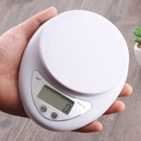 Cân Điện Tử Nhà Bếp Mini Electronic Kitchen Scale Cân Thực Phẩm 5Kg  1G Kèm Pin