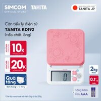 Cân điện tử nhà bếp TANITA KD192 Chính hãng Nhật Bản, Cân nhà bếp 2kg, Cân thức ăn 2kg, Cân thực phẩm 2kg, Cân Nhật, Cân trọng lượng, Cân chính hãng, Cân thực phẩm, Cân thức ăn, Cân tiểu ly điện tử, Cân chính xác, Cân làm bánh - Màu Hồng