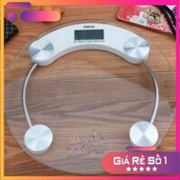 cân điện tử sức khỏe, cân điện tử kính cường lực tròn tối đa 180kg