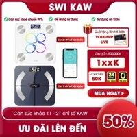 Cân Điện Tử Sức Khỏe KAW 21 chỉ số, Phân Tích Chỉ Số Cơ Thể, Kết Nối Điện Thoại Qua Bluetooth