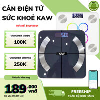 Cân Điện Tử Sức Khỏe KAW, Phân Tích Chỉ Số Cơ Thể, Kết Nối Điện Thoại Qua Bluetooth, Bảo Hành 12 Tháng