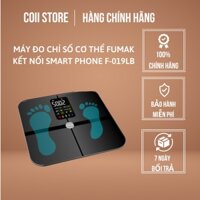 Cân điện tử sức khỏe, máy đo chỉ số cơ thể Fumak kết nối Smart Phone F-019LB, bảo hành 18 tháng