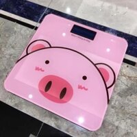 Cân điện tử sức khỏe thông minh hình lợn hồng cute, cân tiểu ly mini nhà bếp dùng pin
