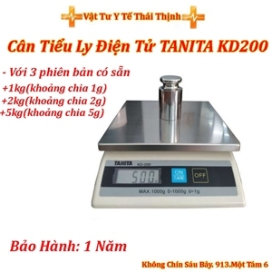 Cân nhà bếp điện tử Tanita KD-200