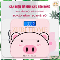 Cân điện tử thông minh, cân tiểu ly mini, heo hồng xinh xắn dùng pin - ZUBIHOME.VN