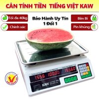 Cân điện tử tính giá loại 40kg chất lượng tốt, siêu chuẩn xác, chống nước- Bảo hành uy tín 1 đổi 1.