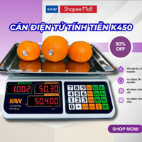 Cân điện tử tính tiền 40kg KAW K450, cân chống nước, tốc độ xử lý nhanh, bảo hành chính hãng