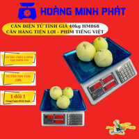 CÂN ĐIỆN TỬ TÍNH TIỀN 40kg HOÀNG MINH PHÁT HM868. Dùng cân hàng hóa, rau củ quả