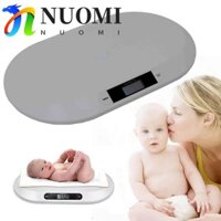 Cân điện tử trẻ em NUOMI, Cân cân bằng nhựa màn hình LCD, Chống văng gia đình màu trắng 20kg Cân trọng lượng kỹ thuật số Cân nặng