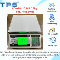 Cân điện tử VIBRA TPS C 3kg, 6kg, 15kg, 30kg, cân đếm mẫu linh kiện điện tử, in ấn, may mặc,...