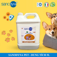 CAN DUNG DỊCH KHỬ MÙI NƯỚC TIỂU, MÙI HÔI BẢO VỆ SỨC KHỎE CHO THÚ CƯNG SANODYNA PET [DT 5L]