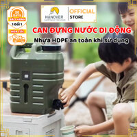 Can Đựng Nước Di Động Dung Tích Lớn Có Khóa Van Và Vòi, Thùng Đựng Nước Dã Ngoại Cắm Trại Bền Đẹp