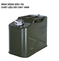 Can Đựng Xăng 10L Thép Siêu Bền Có Thể Đựng Xăng hoặc Dầu