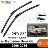 Cần gạt nước kính chắn gió phía trước ô tô cho Mercedes Benz GL 2006-2016 Lưỡi gạt nước cao su 28 "+ 21" Phụ kiện kính chắn gió ô tô