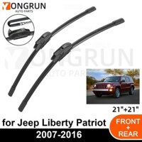 Cần gạt nước kính chắn gió phía trước ô tô cho xe Jeep Liberty Patriot 2007-2016 Lưỡi gạt nước cao su 21 "+ 21" Phụ kiện kính chắn gió ô tô