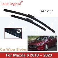 Cần gạt nước ô tô LHD Lưỡi gạt nước phía trước cho Mazda 6 Mazda6 2018 - 2023 Kính chắn gió Cửa sổ sạch Bàn chải mưa ô tô 24 "+ 18"