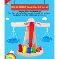 Cân gỗ đồ chơi cho trẻ