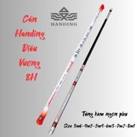 Cần Handing Điếu Vương 8H - 19i, bản nhẹ, với đối trọng săn hàng mạnh mẽ - Tặng kèm một ngọn phụ