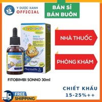 [Cần Hợp Tác] Phòng Khám, Nhà Thuốc - FITOBIMBI SONNO 30ml của Ý, Siro ngủ ngon cho bé - Y Dược Xanh