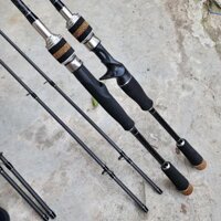 Cần Hunting Black 2 ngọn MH và H Size 1m8 2m1 2m4