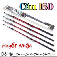 Cần ISO Câu Biển nguyên khối cacbon Cao Cấp Huyết Nhận -Ngọn 1mm Siêu Mềm Mại - 2m7-3m6-4m5-5m4 - Giá Siêu Rẻ