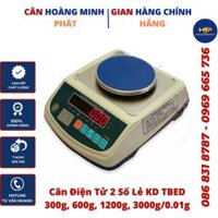 CÂN KỸ THUẬT KD-TBED 300g, 600g, 1200g, 3000g0.01g cân điện tử 2 số lẻ Kèm khay  CÂN HOÀNG MINH PHÁT  - 0.01g600gKDTBED