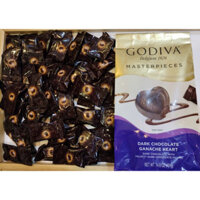 CÂN LẺ 200G  KẸO SOCOLA ĐEN DARK CHOCOLATE GODIVA BELGIUM 1926 MASTERPIECES - BỈ