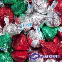 CÂN LẺ 500G KẸO SOCOLA SỮA 3 MÀU NOEL/ HERSHEY'S KISSES  - USA