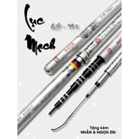 Cần Lục Mạch Thần kiếm Lóng carbon xoắn. Đầu các lóng bo lớp chống nổ.