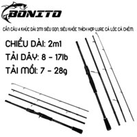 Cần lure 4 khúc HORAI BONITO khỏe thích hợp câu cá lóc cá chẽm đi dã ngoại có ngọn thay thế