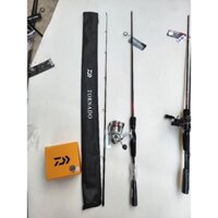 cần lure daiwa tornado + máy daiwa crossfire LT 2500