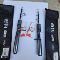 Cần lure Rút Cao Cấp  Mini Orca Độ Cứng L thu gọn 27-30cm lure cá nhỏ cảm giác thích hợp để cốp để vali mang du lịch 596