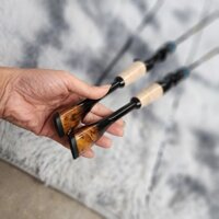 Cần Lure UL Cán Bóng Chày Cam Bóng Đẹp - Golden mud carp DÀI 1M68-1M8-1M98