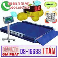 Cân mít điện tử DS-166SS 500kg 1 tấn có dốc & sàn cân thấp nhất