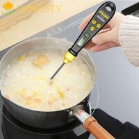 Cân nhà bếp kỹ thuật số MXMUSTY 2 trong 1, Thìa đo có thể tháo rời LCD, Đầu dò bằng thép không gỉ chính xác Nhiệt kế Mini màu đen trắng Điện tử Thức ăn cho thú cưng