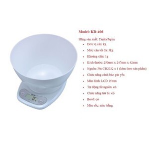 Cân nhà bếp Tanita KD-406