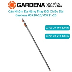 Cán nhôm thay đổi chiều dài 160cm đến 290cm Gardena 03720-20