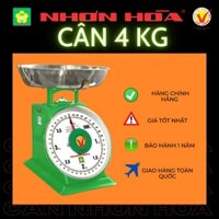 Cân Nhơn Hòa 4 kg - cân đồng hồ lò xo mặt số 8 inches