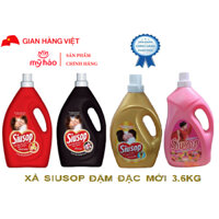 Can Nước xả vải Siusop đậm đặc  3.6 lít-Hàng Triệu Hạt Lưu Hương- 4 màu vàng ,đen,đỏ,hồng