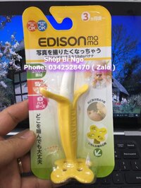 Cắn nướu hình quả chuối Edison cho bé của Nhật