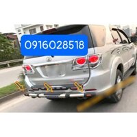 Cản sau Fortuner 2008 2009 INOX xịn, hàng dày toyota