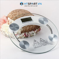 Cân Sức Khỏe, Cân Điện Tử Kính Cường Lực Tròn Chịu Lực 180kg, Trong Suốt Tiện Lợi - HTSPORT.VN