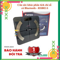 Can sức khỏe Cân sức khỏe 100kg Cân kiểm tra sức khỏe - Cân sức khỏe phân tích chỉ số - loại vuông có Bluetooth RSB02-S Phân Tích Các Chỉ Số Cơ Thể Hiểu Và Kiểm Soát Cơ Thể Bạn